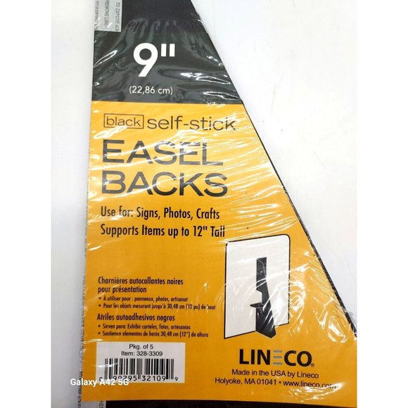 Lineco Easel Backs, Various Sizes, Single & Double Wing, Self Adhesive LOT OF 6 - Picture 2 of 4